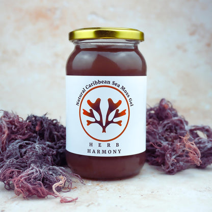 Natural Purple Caribbean Sea Moss Gel - Herb Harmony